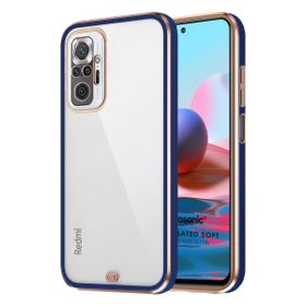 Microsonic Xiaomi Redmi Note 10 Laser Plated Soft Lacivert Kılıf