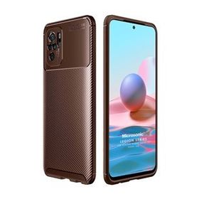 Microsonic Xiaomi Redmi Note 10 Legion Series Kahverengi Kılıf