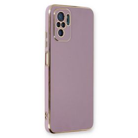 Microsonic Xiaomi Redmi Note 10 Olive Plated Lila Kılıf