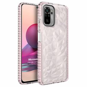 Microsonic Xiaomi Redmi Note 10 Prism Hybrid Pembe Kılıf