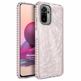 Microsonic Xiaomi Redmi Note 10 Prism Hybrid Pembe Kılıf