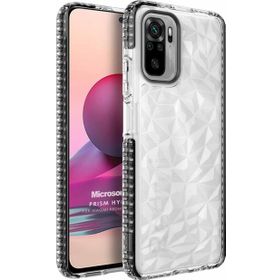 Microsonic Xiaomi Redmi Note 10 Prism Hybrid Siyah Kılıf
