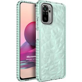 Microsonic Xiaomi Redmi Note 10 Prism Hybrid Yeşil Kılıf