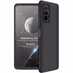 Microsonic Xiaomi Redmi Note 10 Pro Double Dip 360 Protective Siyah Kılıf