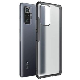 Microsonic Xiaomi Redmi Note 10 Pro Frosted Frame Siyah Kılıf