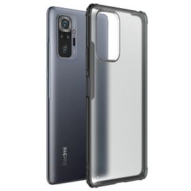 Microsonic Xiaomi Redmi Note 10 Pro Frosted Frame Siyah Kılıf