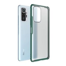 Microsonic Xiaomi Redmi Note 10 Pro Frosted Frame Yeşil Kılıf