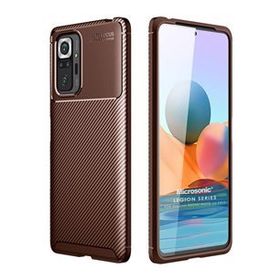 Microsonic Xiaomi Redmi Note 10 Pro Legion Series Kahverengi Cep Telefonu Kılıfı