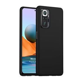 Microsonic Xiaomi Redmi Note 10 Pro Matte Silicone Siyah Kılıf