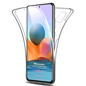 Microsonic Xiaomi Redmi Note 10 Pro Max 6 Tarafı Tam Full Koruma 360 Clear Soft Cep Telefonu Kılıfı