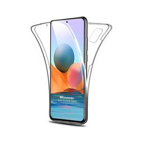 Microsonic Xiaomi Redmi Note 10 Pro Max 6 Tarafı Tam Full Koruma 360 Clear Soft Cep Telefonu Kılıfı