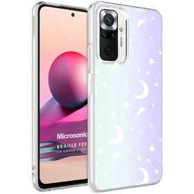 Microsonic Xiaomi Redmi Note 10 Pro Max Braille Feel Desenli Zebra Cep Telefonu Kılıfı