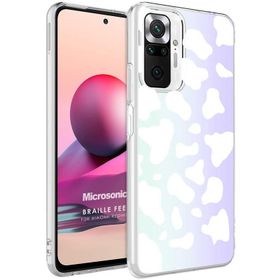 Microsonic Xiaomi Redmi Note 10 Pro Max Braille Feel Desenli Zebra Cep Telefonu Kılıfı