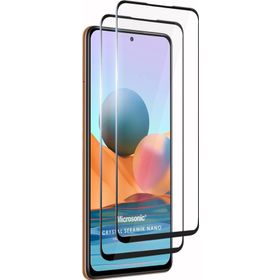 Microsonic Xiaomi Redmi Note 10 Pro Max Crystal Seramik Nano 2 Adet Siyah Ekran Koruyucu