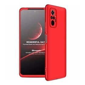 Microsonic Xiaomi Redmi Note 10 Pro Max Double Dip 360 Protective Kırmızı Cep Telefonu Kılıfı