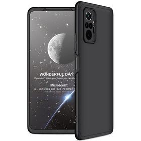 Microsonic Xiaomi Redmi Note 10 Pro Max Double Dip 360 Protective Siyah Kılıf