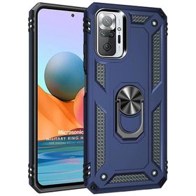 Microsonic Xiaomi Redmi Note 10 Pro Max Military Ring Holder Cep Telefonu Kılıfı