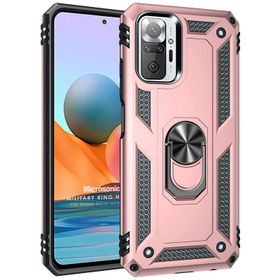 Microsonic Xiaomi Redmi Note 10 Pro Max Military Ring Holder Cep Telefonu Kılıfı