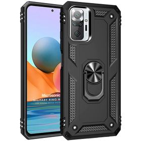 Microsonic Xiaomi Redmi Note 10 Pro Max Military Ring Holder Cep Telefonu Kılıfı