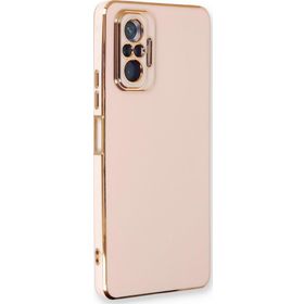 Microsonic Xiaomi Redmi Note 10 Pro Max Olive Plated Pembe Kılıf