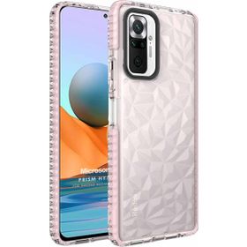 Microsonic Xiaomi Redmi Note 10 Pro Max Prism Hybrid Pembe Cep Telefonu Kılıfı