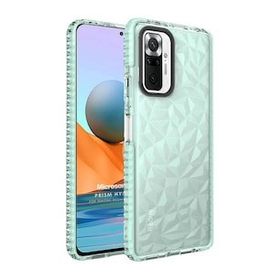 Microsonic Xiaomi Redmi Note 10 Pro Max Prism Hybrid Yeşil Cep Telefonu Kılıfı