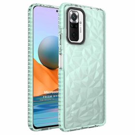Microsonic Xiaomi Redmi Note 10 Pro Max Prism Hybrid Yeşil Cep Telefonu Kılıfı