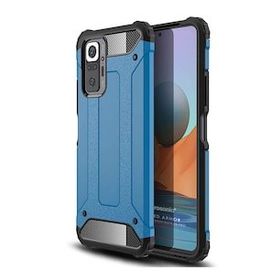 Microsonic Xiaomi Redmi Note 10 Pro Max Rugged Armor Mavi Cep Telefonu Kılıfı
