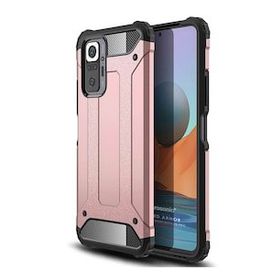 Microsonic Xiaomi Redmi Note 10 Pro Max Rugged Armor Rose Gold Cep Telefonu Kılıfı