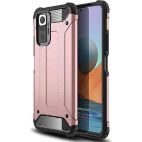 Microsonic Xiaomi Redmi Note 10 Pro Max Rugged Armor Rose Gold Cep Telefonu Kılıfı