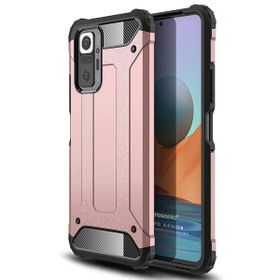 Microsonic Xiaomi Redmi Note 10 Pro Max Rugged Armor Rose Gold Cep Telefonu Kılıfı