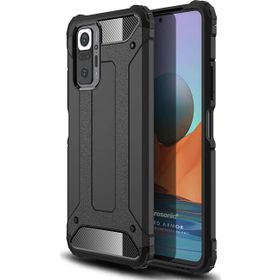 Microsonic Xiaomi Redmi Note 10 Pro Max Rugged Armor Siyah Kılıf