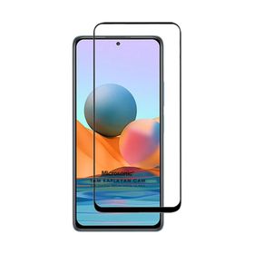 Microsonic Xiaomi Redmi Note 10 Pro Max Tam Kaplayan Temperli Siyah Cam Ekran Koruyucu