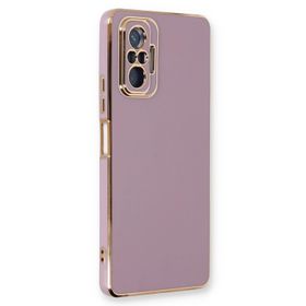 Microsonic Xiaomi Redmi Note 10 Pro Olive Plated Lila Kılıf
