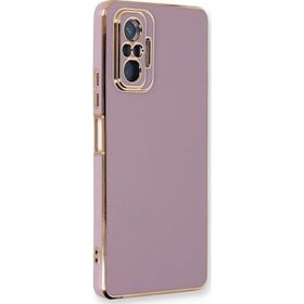 Microsonic Xiaomi Redmi Note 10 Pro Olive Plated Lila Kılıf