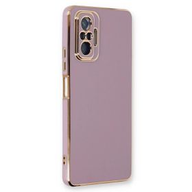 Microsonic Xiaomi Redmi Note 10 Pro Olive Plated Lila Kılıf