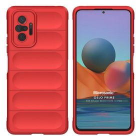 Microsonic Xiaomi Redmi Note 10 Pro Oslo Prime Kırmızı Cep Telefonu Kılıfı