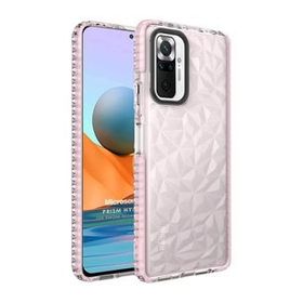 Microsonic Xiaomi Redmi Note 10 Pro Prism Hybrid Pembe Cep Telefonu Kılıfı