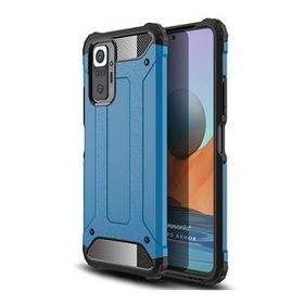 Microsonic Xiaomi Redmi Note 10 Pro Rugged Armor Mavi Cep Telefonu Kılıfı