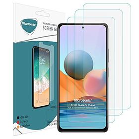 Microsonic Xiaomi Redmi Note 10 Pro Screen Protector Nano Glass 3 Adet Cam Ekran Koruyucu