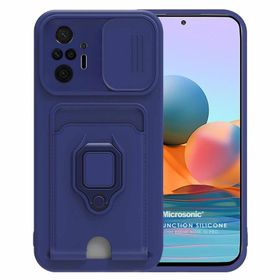 Microsonic Xiaomi Redmi Note 10 Pro Silicone Lacivert Cep Telefonu Kılıfı