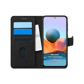 Microsonic Xiaomi Redmi Note 10 Pro Wallet Siyah Kılıf