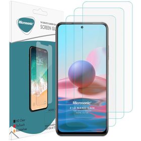 Microsonic Xiaomi Redmi Note 10 Screen Protector Nano Glass 3 Adet Cam Ekran Koruyucu