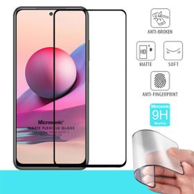 Microsonic Xiaomi Redmi Note 10 Seramik Matte Flexible Siyah Ekran Koruyucu