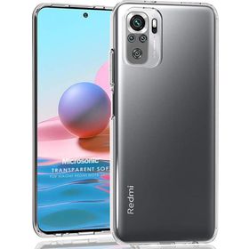 Microsonic Xiaomi Redmi Note 10 Transparent Soft Beyaz Kılıf