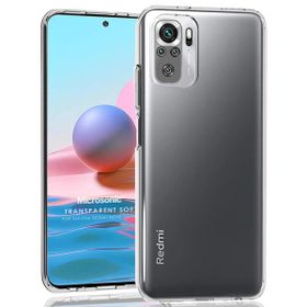 Microsonic Xiaomi Redmi Note 10 Transparent Soft Beyaz Kılıf