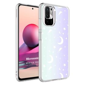 Microsonic Xiaomi Redmi Note 10S Braille Feel Desenli Zebra Cep Telefonu Kılıfı
