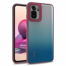 Microsonic Xiaomi Redmi Note 10S Bright Planet Kırmızı Cep Telefonu Kılıfı