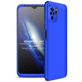 Microsonic Xiaomi Redmi Note 10S Double Dip 360 Protective Mavi Cep Telefonu Kılıfı