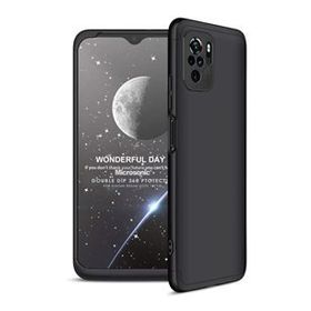 Microsonic Xiaomi Redmi Note 10S Double Dip 360 Protective Siyah Kılıf